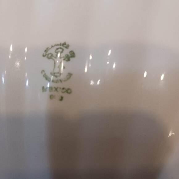 Vintage Scallop Clam Shell dish Ceramica De Cuernavaca Mexico 12.5" x 10" - Picture 6 of 6